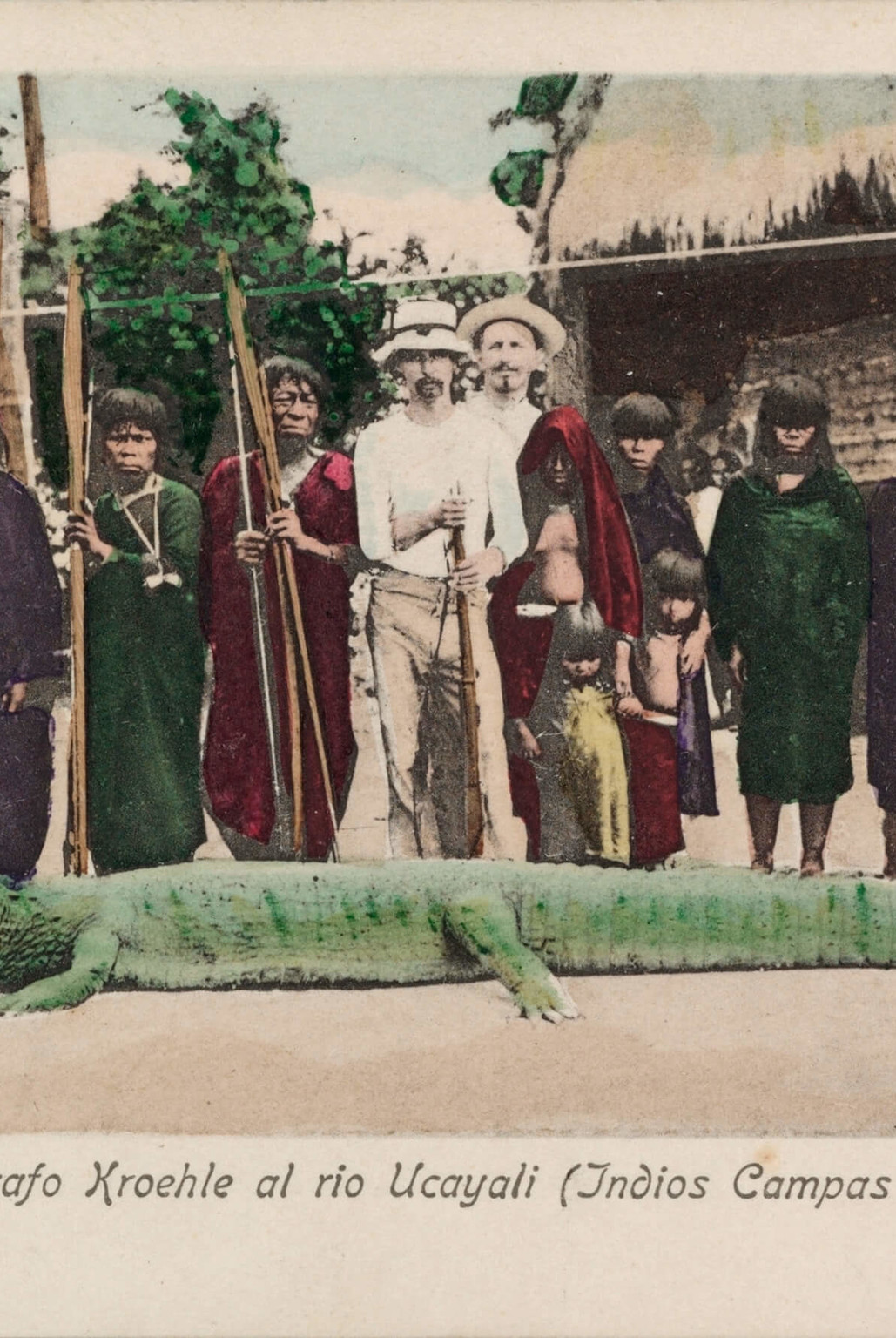 A postcard showing Charles Kroehle posing as the archetypal colonial adventurer, excerpted from “Aya” by Arguiñe Escandon and Yann Gross. - © Swiss Design Awards Blog