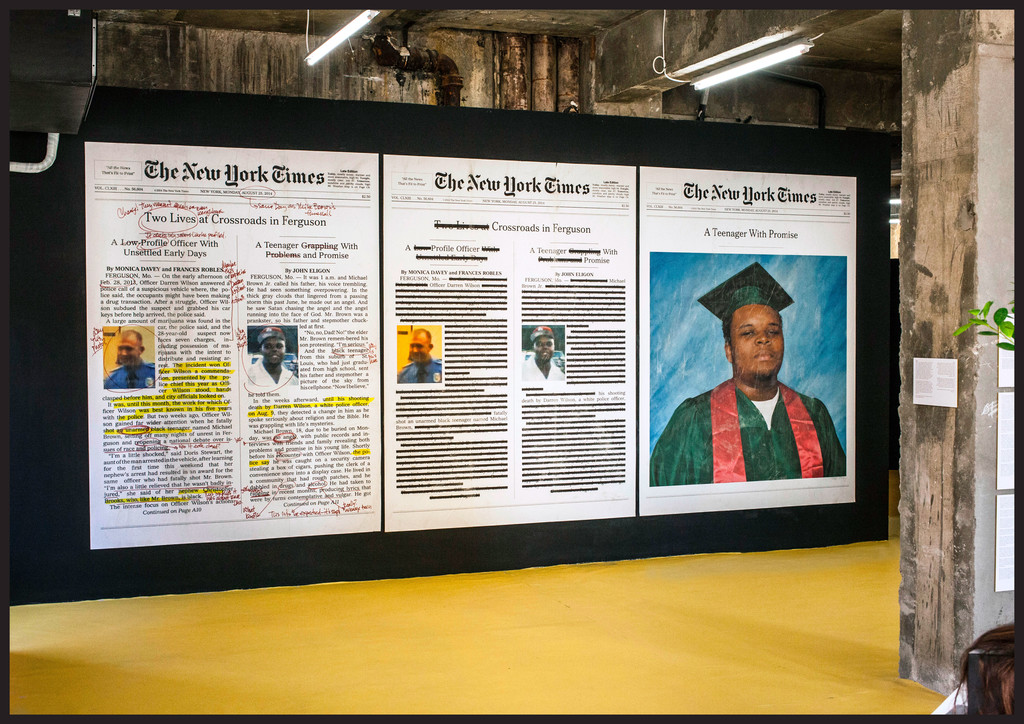 “A Teenager With Promise (Annotated)” by Alexandra Bell, in Department of Non-Binaries, Fikra Design Biennial 01: Ministry of Graphic Design, 2018 - © Photograph: Lars Harmen, Slanted, Swiss Design Awards Blog