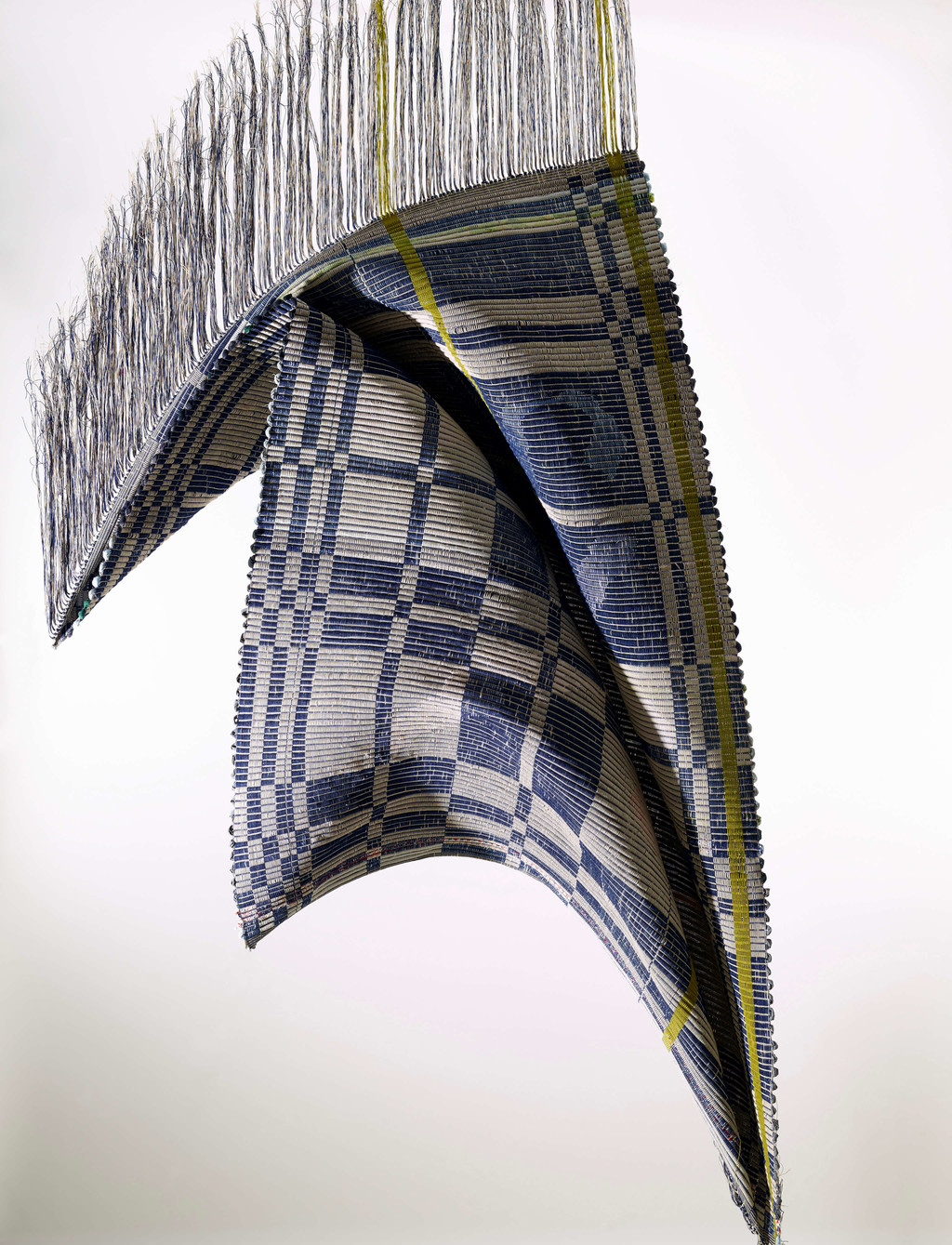 A textile developed by Estelle Bourdet marrying digital sketches and traditional weaving techniques - © Photograph: Moostang, Swiss Design Awards Blog