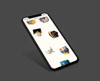 A mock-up showing the mobile version of No Plans’ website for unu o unu, a non-profit organisation bringing together artists and special needs groups - © Photograph: No Plans, Swiss Design Awards Blog