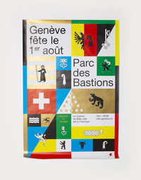 A poster by Neo Neo for the 2017 Swiss national holiday celebrations in Geneva - © Photograph: Neo Neo, Swiss Design Awards Blog