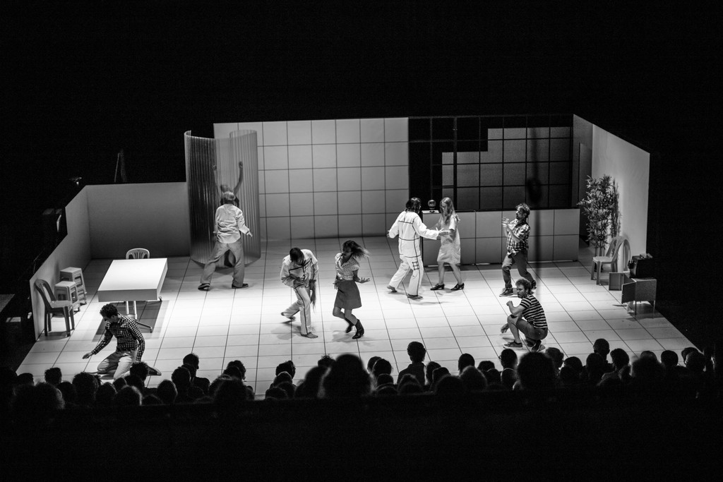Daniel Zamarbide’s set for the piece “Direktor” - © Photograph: Dylan Perrenoud, Swiss Design Awards Blog